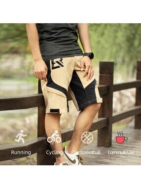 NWT ROCKBROS Men's Cycling 4D Padded Compression Shorts